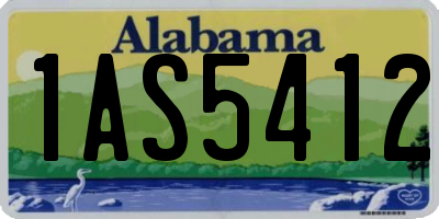 AL license plate 1AS5412
