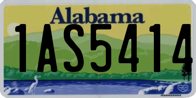 AL license plate 1AS5414