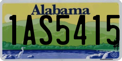 AL license plate 1AS5415