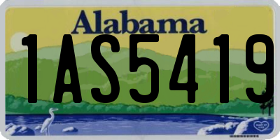 AL license plate 1AS5419