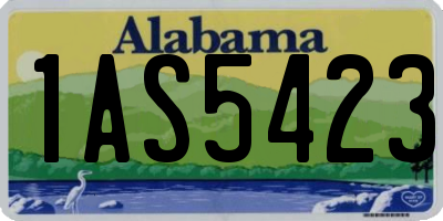 AL license plate 1AS5423