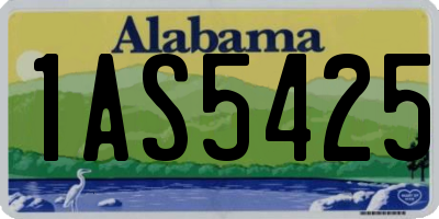 AL license plate 1AS5425