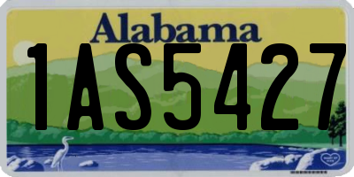 AL license plate 1AS5427