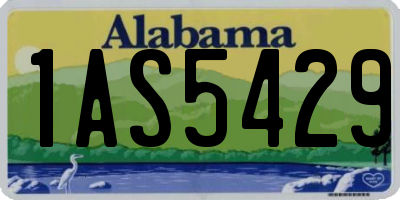 AL license plate 1AS5429