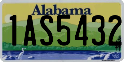 AL license plate 1AS5432