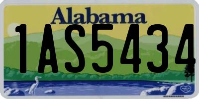AL license plate 1AS5434