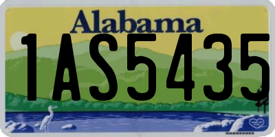 AL license plate 1AS5435