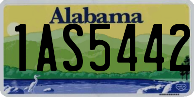 AL license plate 1AS5442