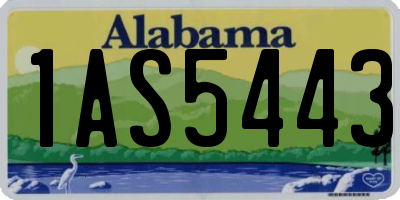 AL license plate 1AS5443