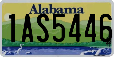 AL license plate 1AS5446