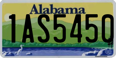 AL license plate 1AS5450