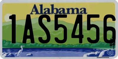 AL license plate 1AS5456
