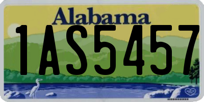 AL license plate 1AS5457