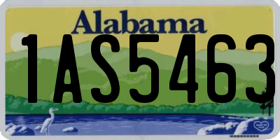 AL license plate 1AS5463
