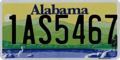 AL license plate 1AS5467