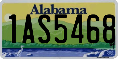 AL license plate 1AS5468