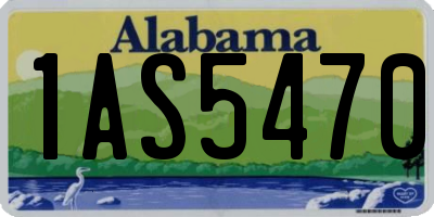 AL license plate 1AS5470