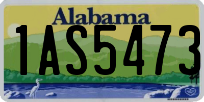AL license plate 1AS5473