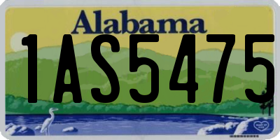 AL license plate 1AS5475