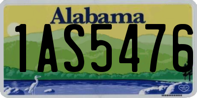 AL license plate 1AS5476