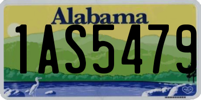 AL license plate 1AS5479