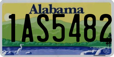 AL license plate 1AS5482