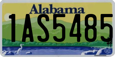 AL license plate 1AS5485