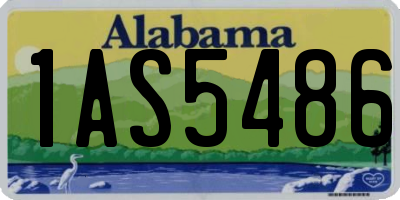 AL license plate 1AS5486
