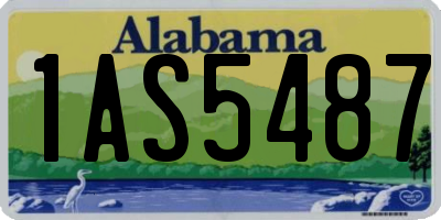 AL license plate 1AS5487