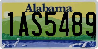 AL license plate 1AS5489