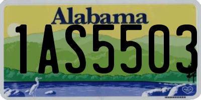 AL license plate 1AS5503
