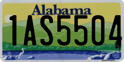 AL license plate 1AS5504