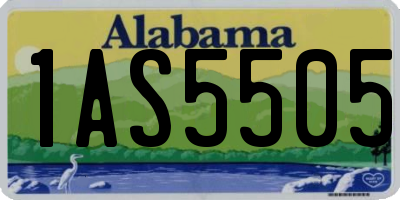 AL license plate 1AS5505