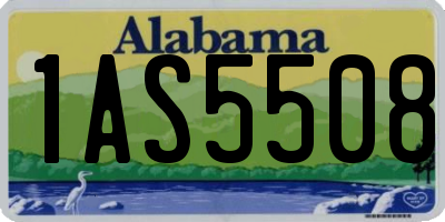 AL license plate 1AS5508
