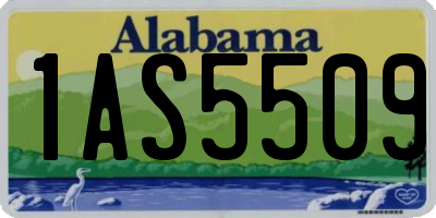 AL license plate 1AS5509