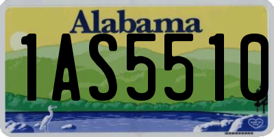 AL license plate 1AS5510