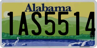 AL license plate 1AS5514