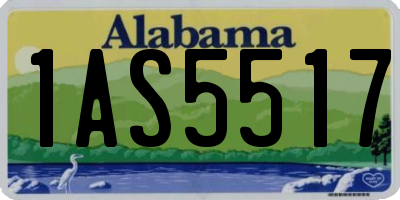 AL license plate 1AS5517