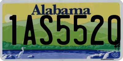 AL license plate 1AS5520