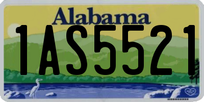 AL license plate 1AS5521