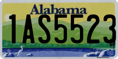 AL license plate 1AS5523