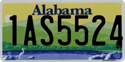 AL license plate 1AS5524