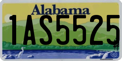 AL license plate 1AS5525