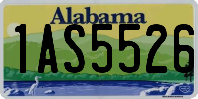 AL license plate 1AS5526