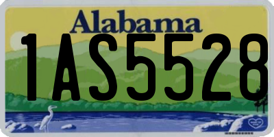 AL license plate 1AS5528