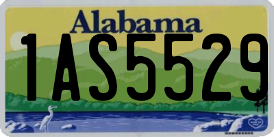 AL license plate 1AS5529