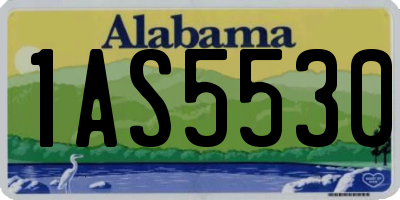 AL license plate 1AS5530
