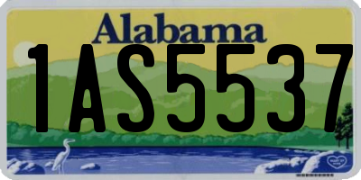 AL license plate 1AS5537