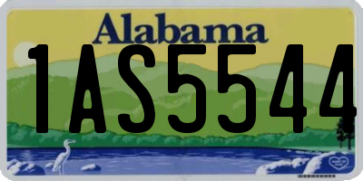 AL license plate 1AS5544