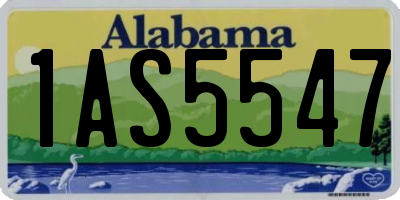 AL license plate 1AS5547